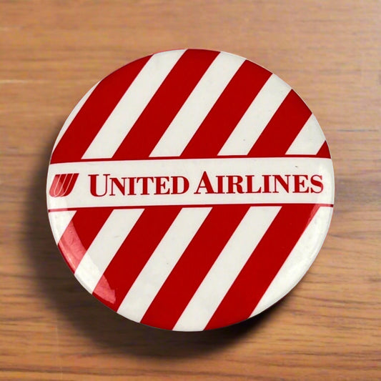 United Airlines Pinback Button 2 1/4” Vintage