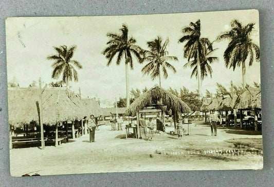 Antique Postcard: Musa Isle  Village. Todays Miami, Florida (RPPC)