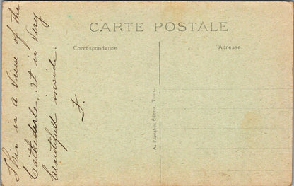 Antique Postcard La Cathedrale Saint Gatien - Sommet des deux Tours, France