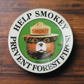 Vintage 3” Button Pinback Help Smokey Prevent Forest Fires