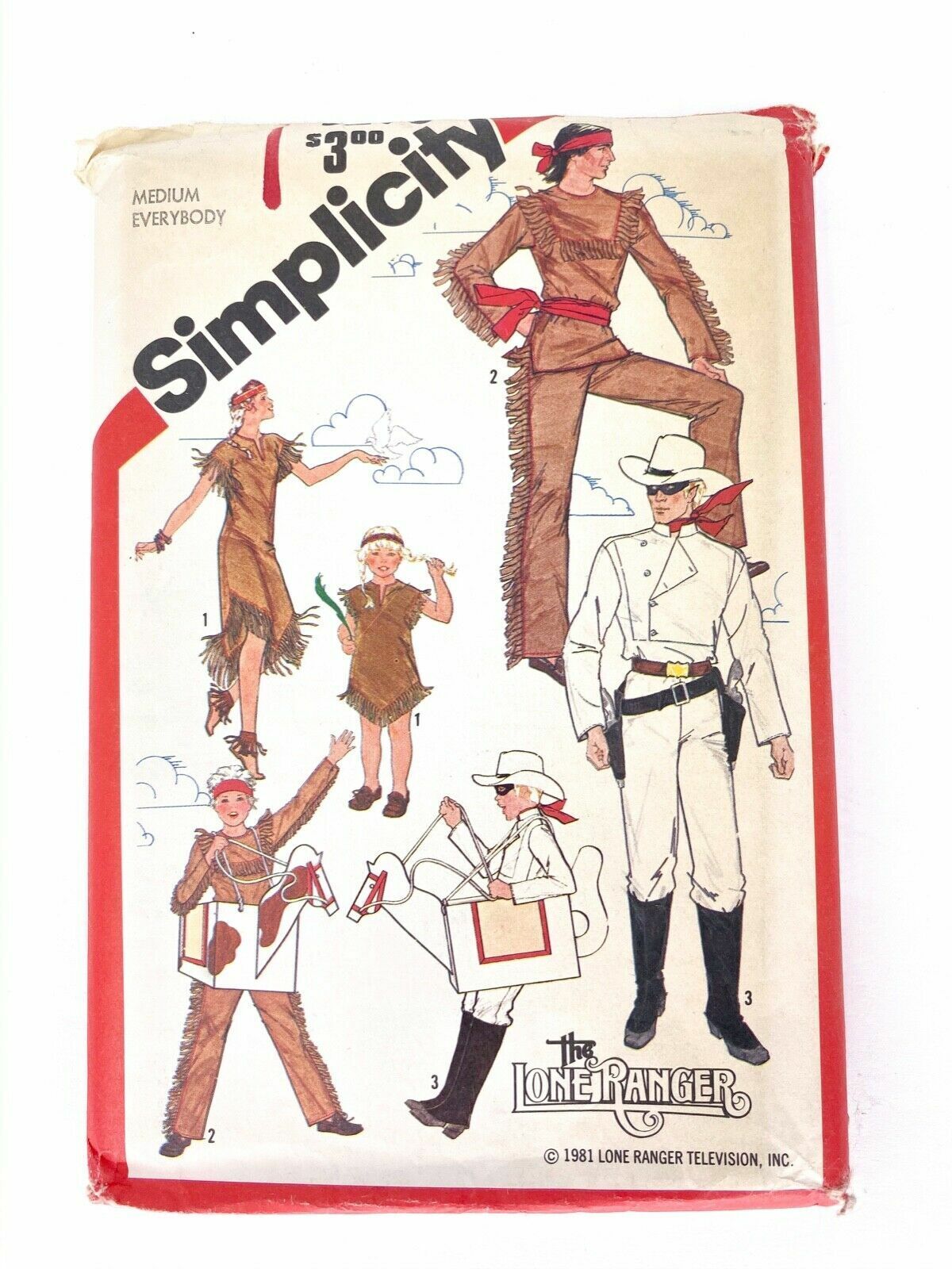 The Lone Ranger (1981) Vintage Simplicity Pattern 5298 - Medium Everybody