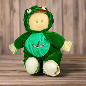 Sugar Loaf Baby In Frog Costume Stuffed Animal 10"