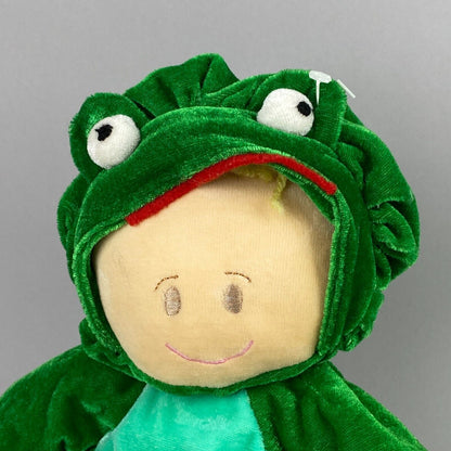 Sugar Loaf Baby In Frog Costume Stuffed Animal 10"