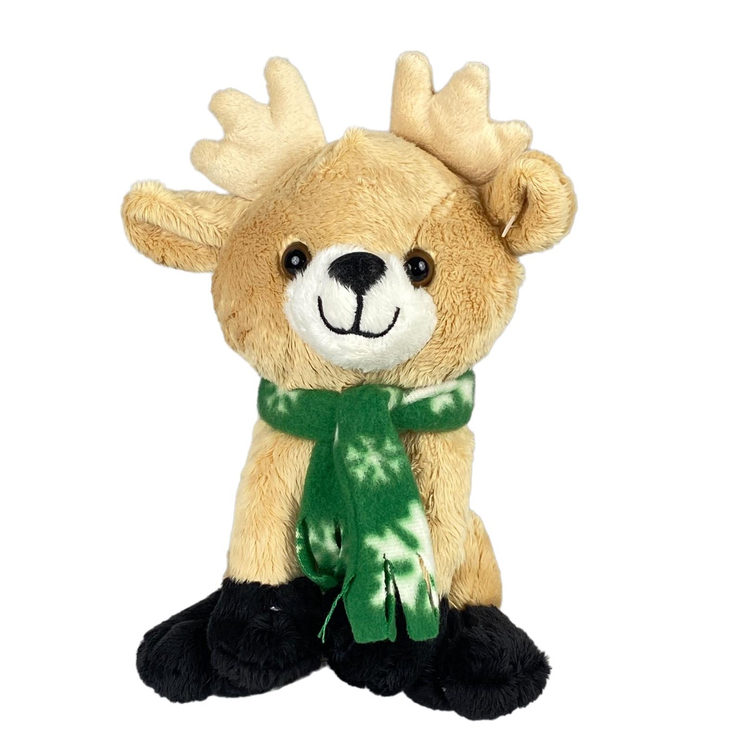 Animal Adventure Reindeer with Green Scarf Stuffed Animal 9"