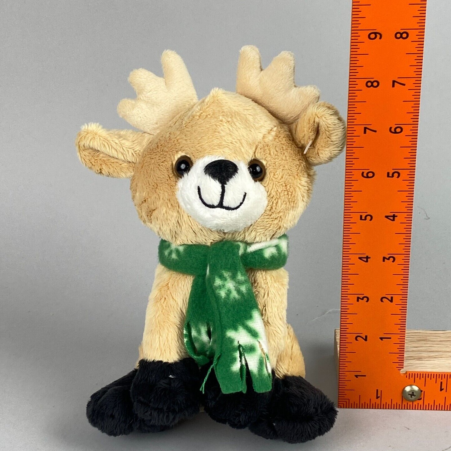 Animal Adventure Reindeer with Green Scarf Stuffed Animal 9"