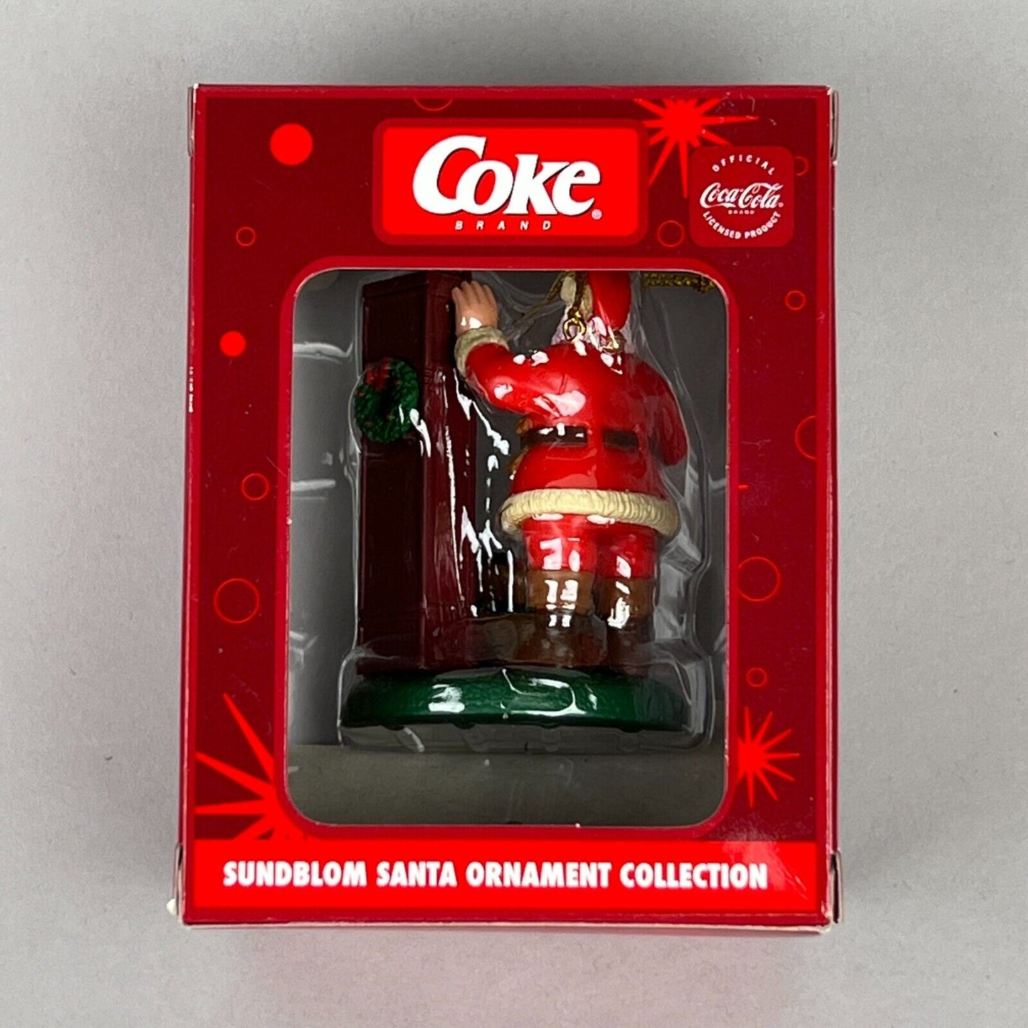 Coca Cola 75th Santa, Sundblom Santa Ornament Collection 8000058WMK