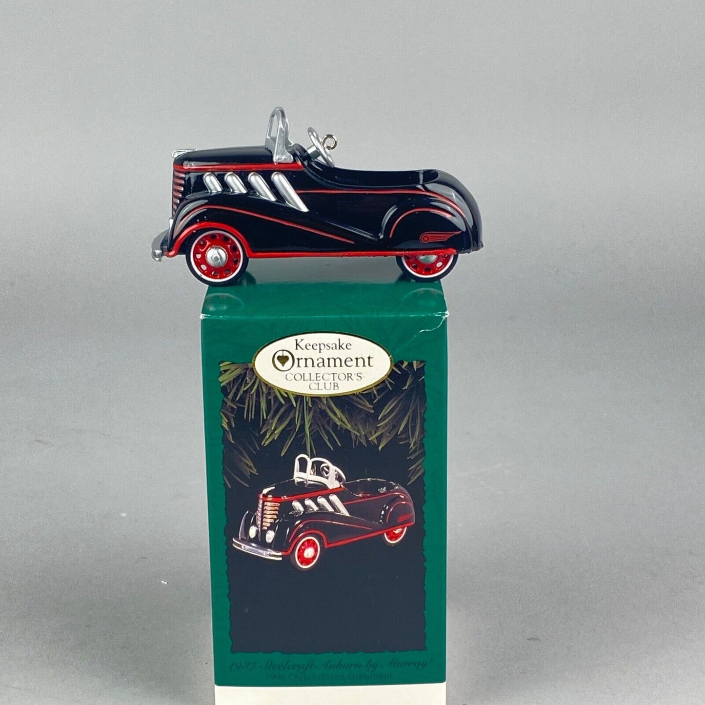 1996 Hallmark Keepsake Ornament Kiddie Car Classic 1937 Steelcraft Auburn Murray