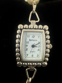 Bellajulz Silver Tone and Faux Pearl Watch Bracelet