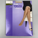 Hanes Toeless Control Top Pantyhose Bisque Size EF Style OG097