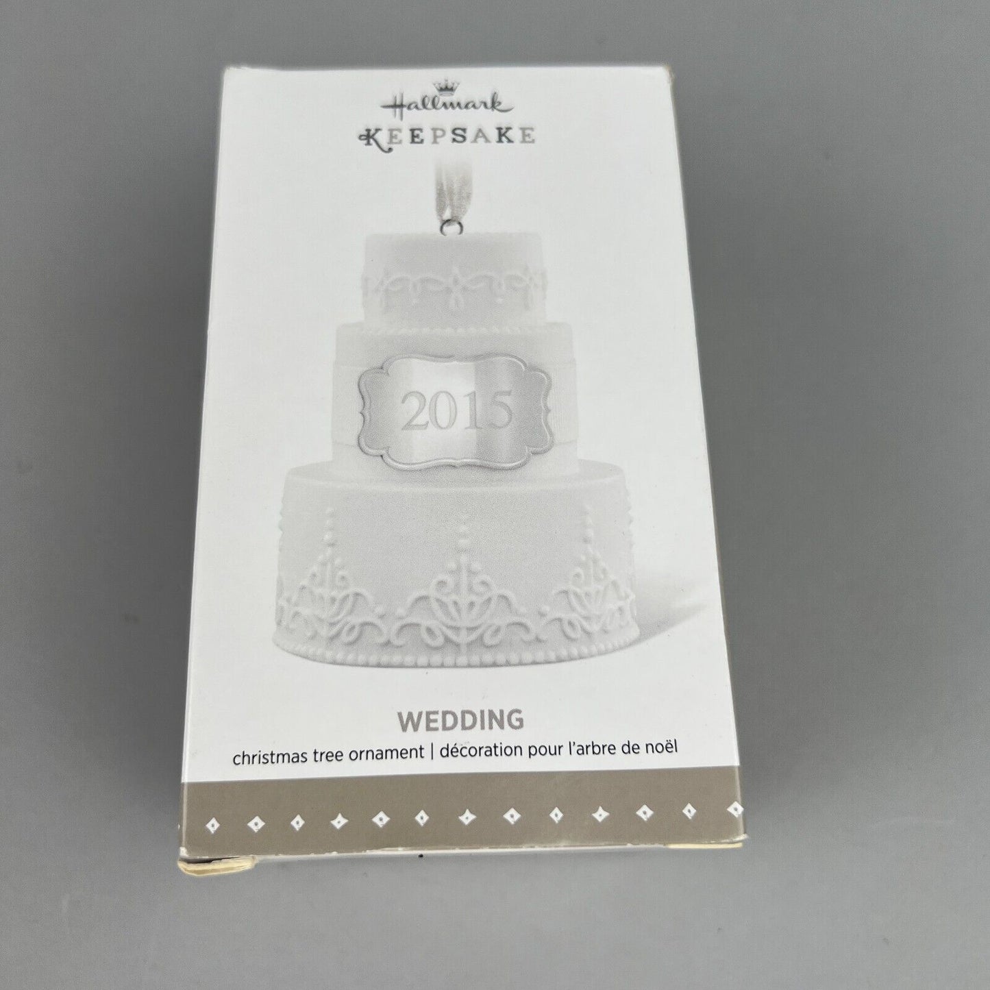 New Hallmark 2015 Wedding Cake Ornament