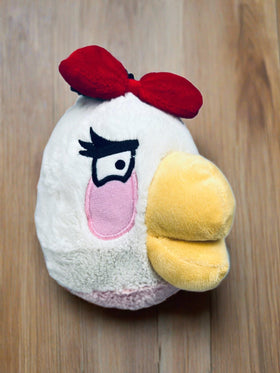 Matilda Angry Bird White & Pink Stuffed Animal 6"