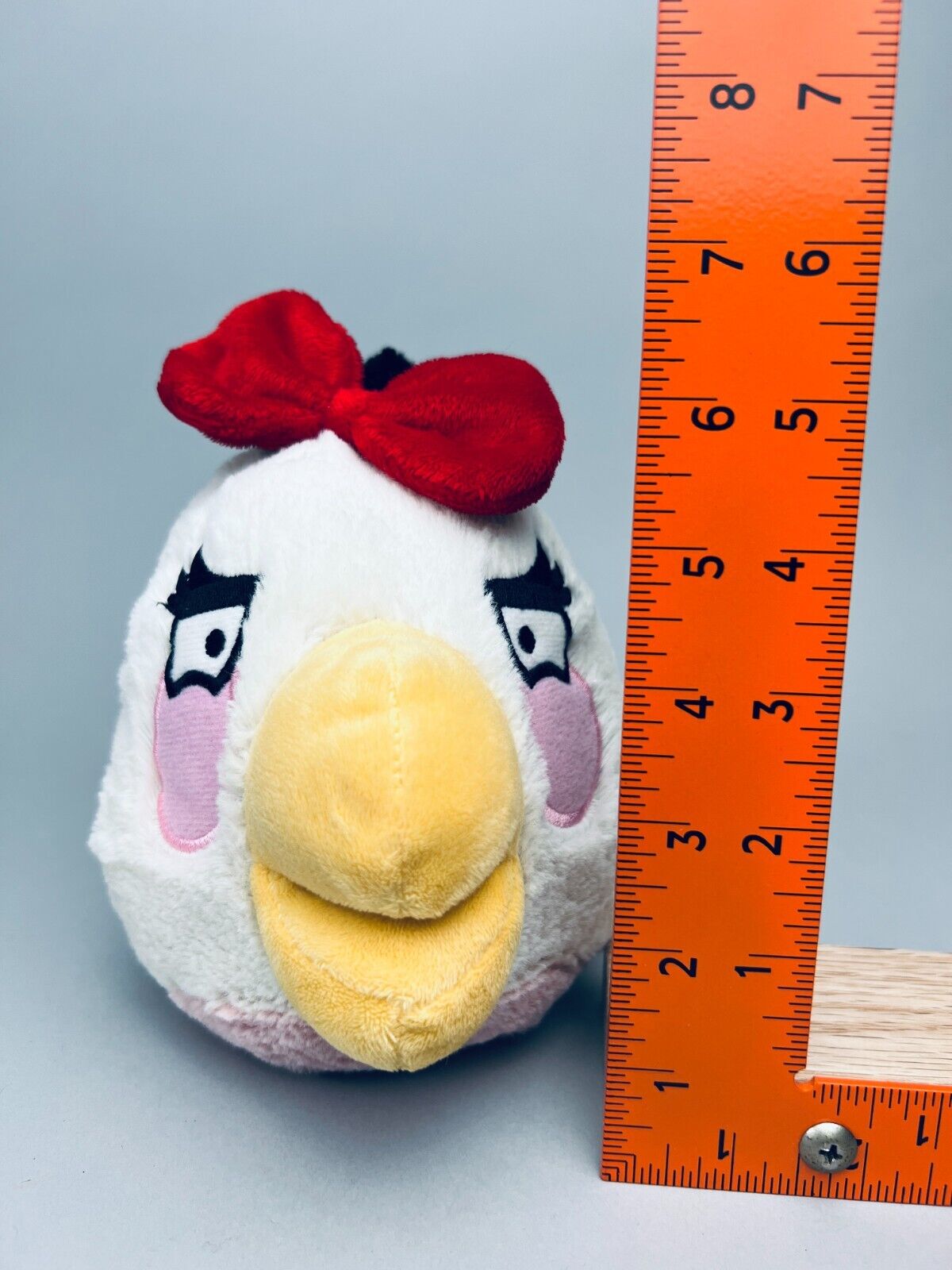 Matilda Angry Bird White & Pink Stuffed Animal 6"