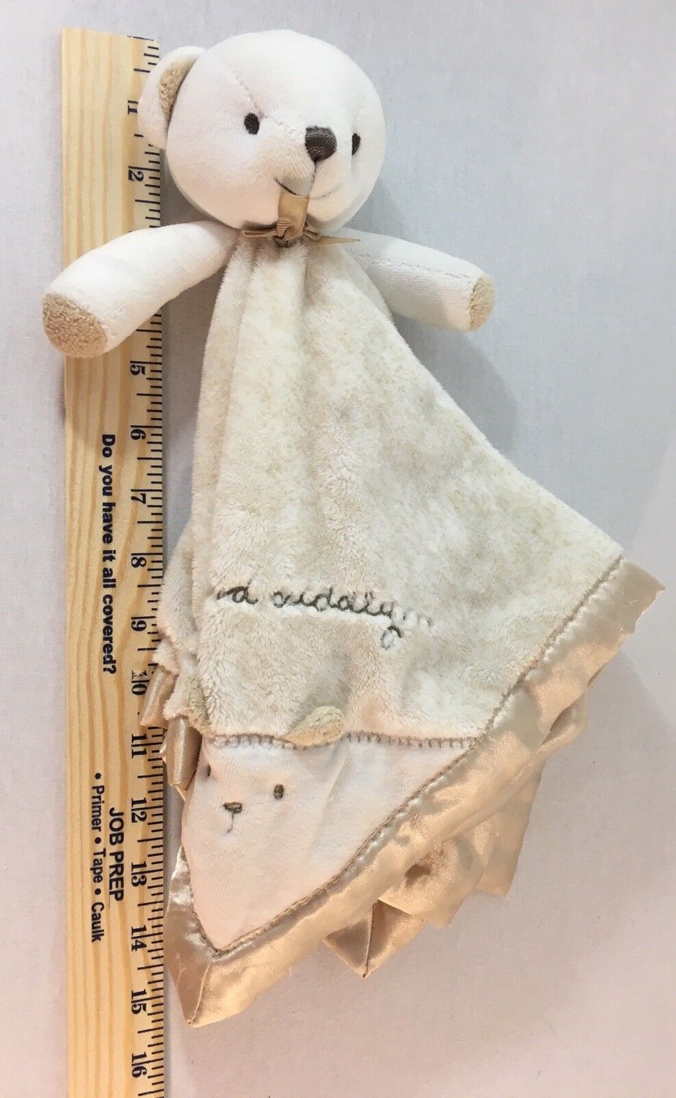 Carter’s Teddy Bear Security Baby Blanket "Cute And Cuddly..."