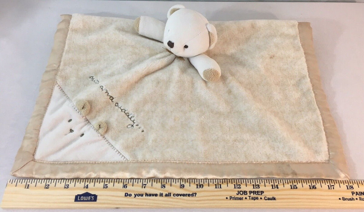 Carter’s Teddy Bear Security Baby Blanket "Cute And Cuddly..."