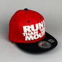 Rust Headware Black and Red "Run More Than Your Mouth" Unisex Adult Hat