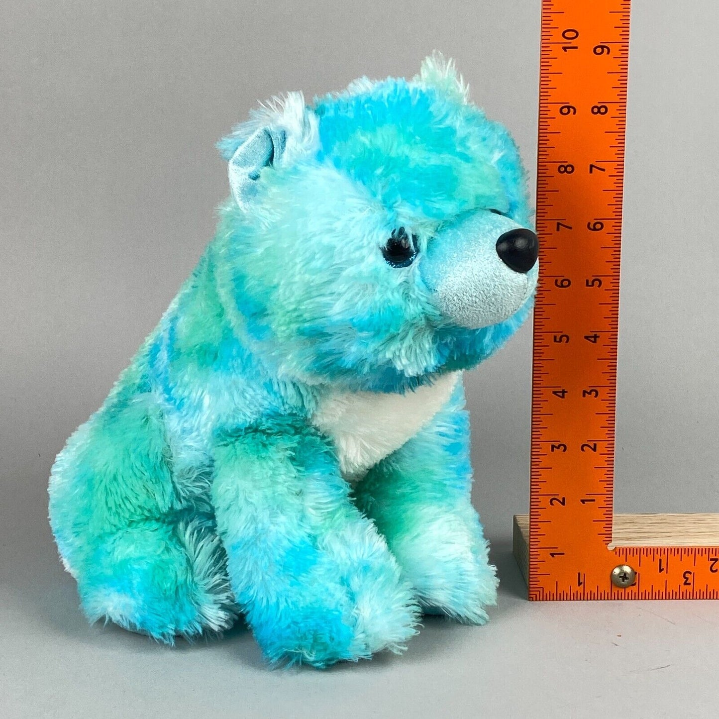 Destination Nation Aurora Blue Bear with Blue Eyes Stuffed Animal 10in