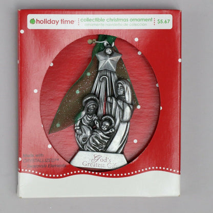 Holiday Time Set of 5 Christian Christmas Ornaments