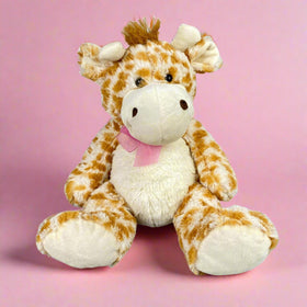 Stuffed Animal Giraffe with Pink Bow