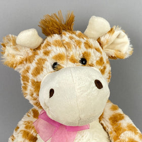 Stuffed Animal Giraffe with Pink Bow