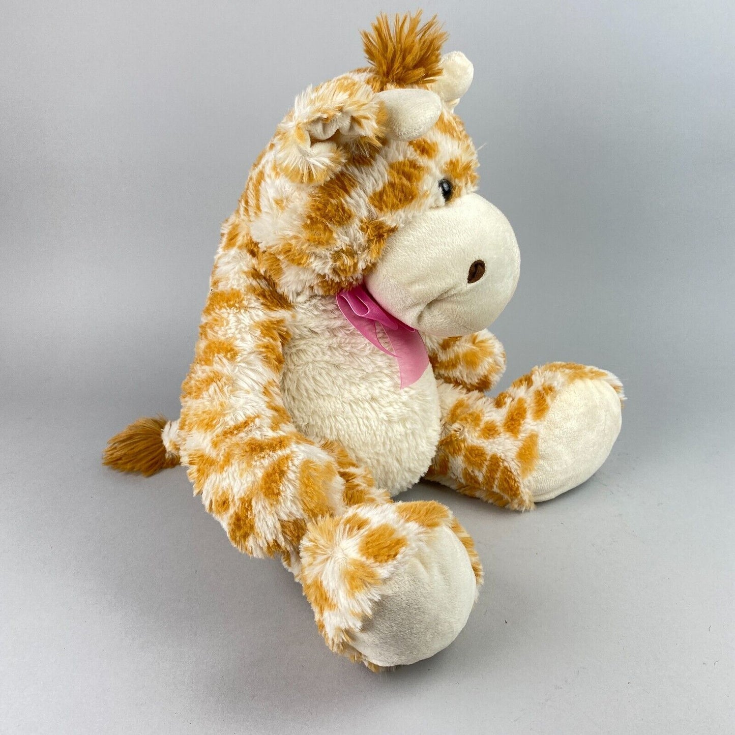 Stuffed Animal Giraffe with Pink Bow