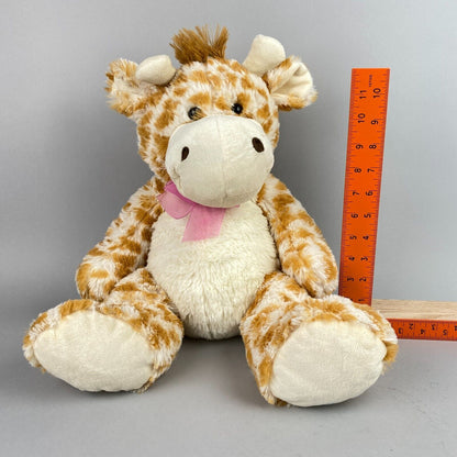 Stuffed Animal Giraffe with Pink Bow