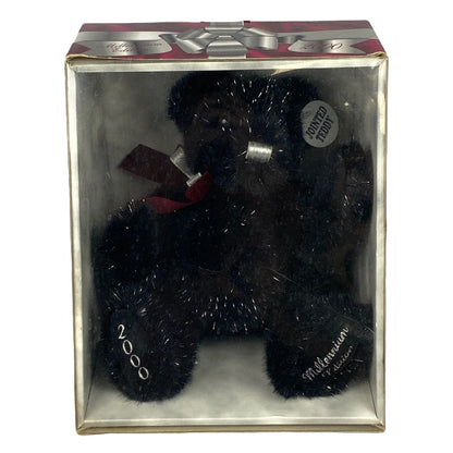 Dan Dee Black Teddy Bear 2000 Millennium Bear Edition NOS