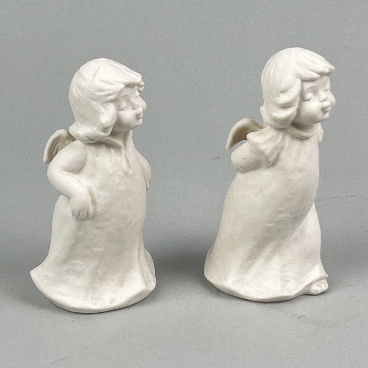 Lot of 2 Goebel Angels White Matte Finish 4.25 inches tall