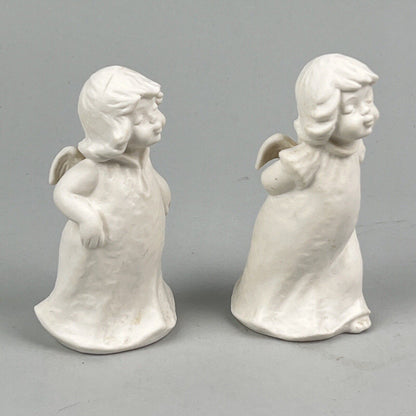 Lot of 2 Goebel Angels White Matte Finish 4.25 inches tall