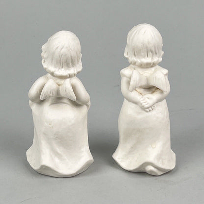 Lot of 2 Goebel Angels White Matte Finish 4.25 inches tall