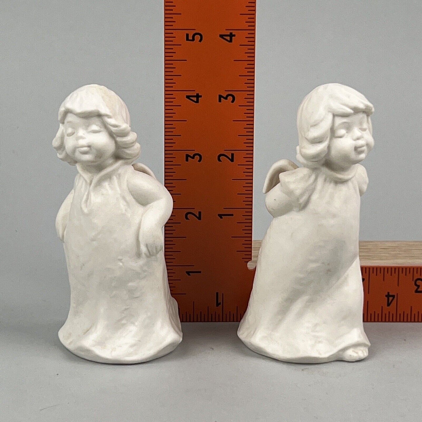 Lot of 2 Goebel Angels White Matte Finish 4.25 inches tall