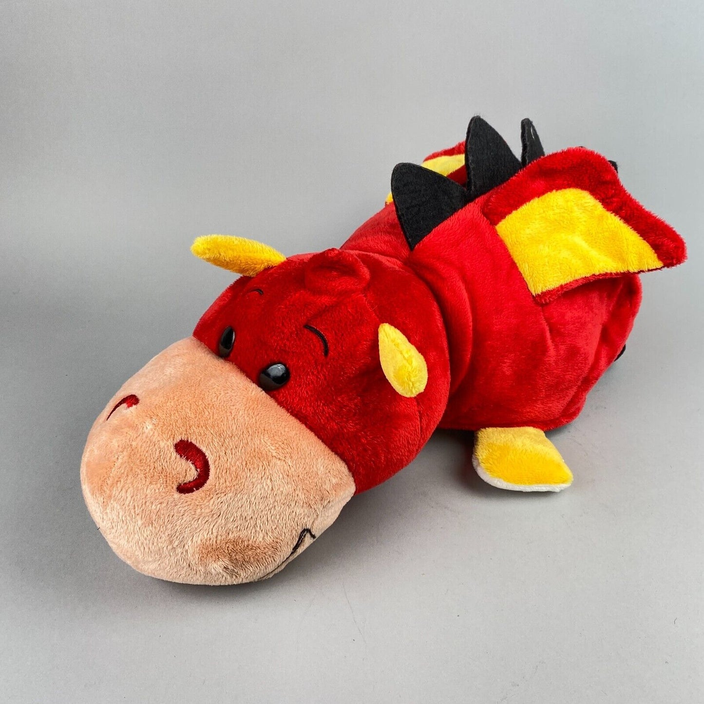 Flip A Zoo White Panda Red Dragon 2-in-1 Stuffed Animal