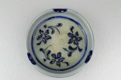 RARE - Vintage Blue Betschdorf Pottery Ashtray 4.5" Diameter