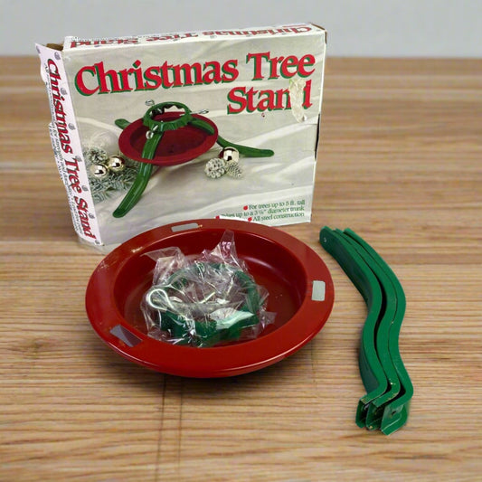 Vintage - Christmas Tree Stand National Metal Industries 3 1/8"Trunk Made in USA