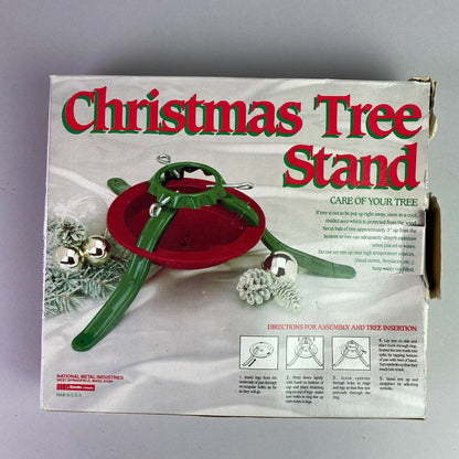 Vintage - Christmas Tree Stand National Metal Industries 3 1/8"Trunk Made in USA