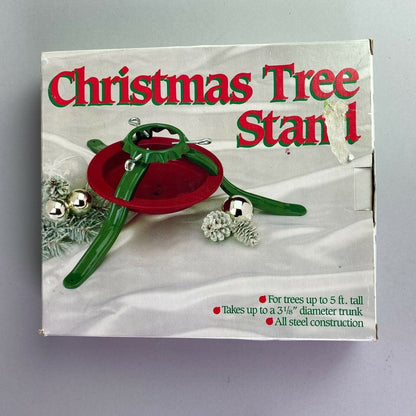 Vintage - Christmas Tree Stand National Metal Industries 3 1/8"Trunk Made in USA