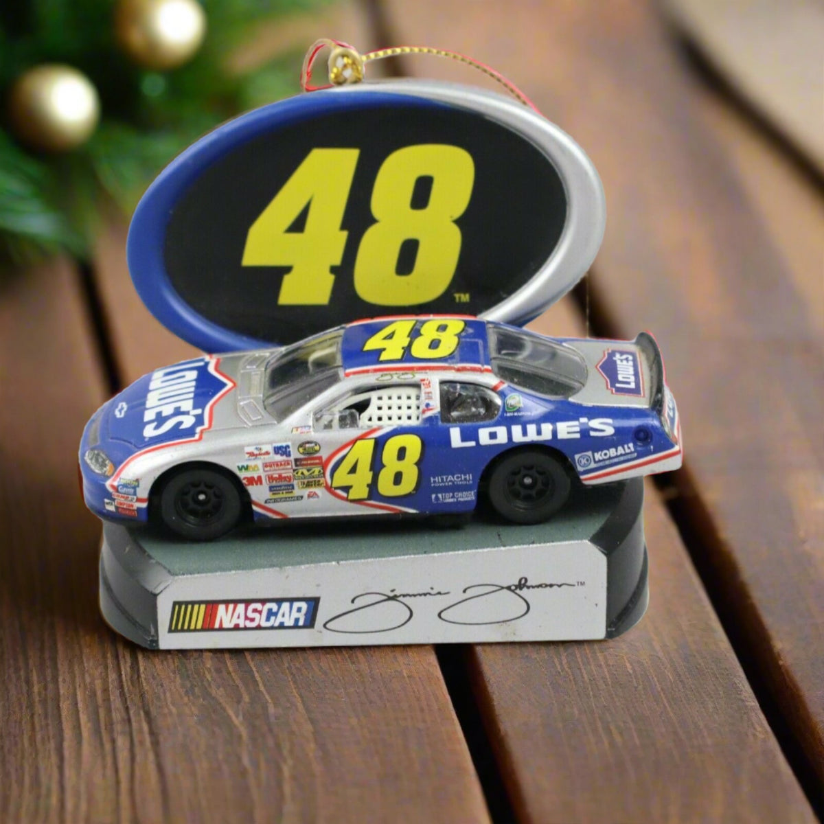 NASCAR Lowe’s Jimmie Johnson #48 Model Car Christmas Ornament