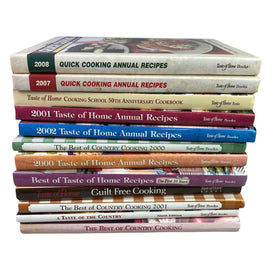 Set of 12 Early 2000s - A Taste of Home Cookbooks, Quick Cooking,Best of Country