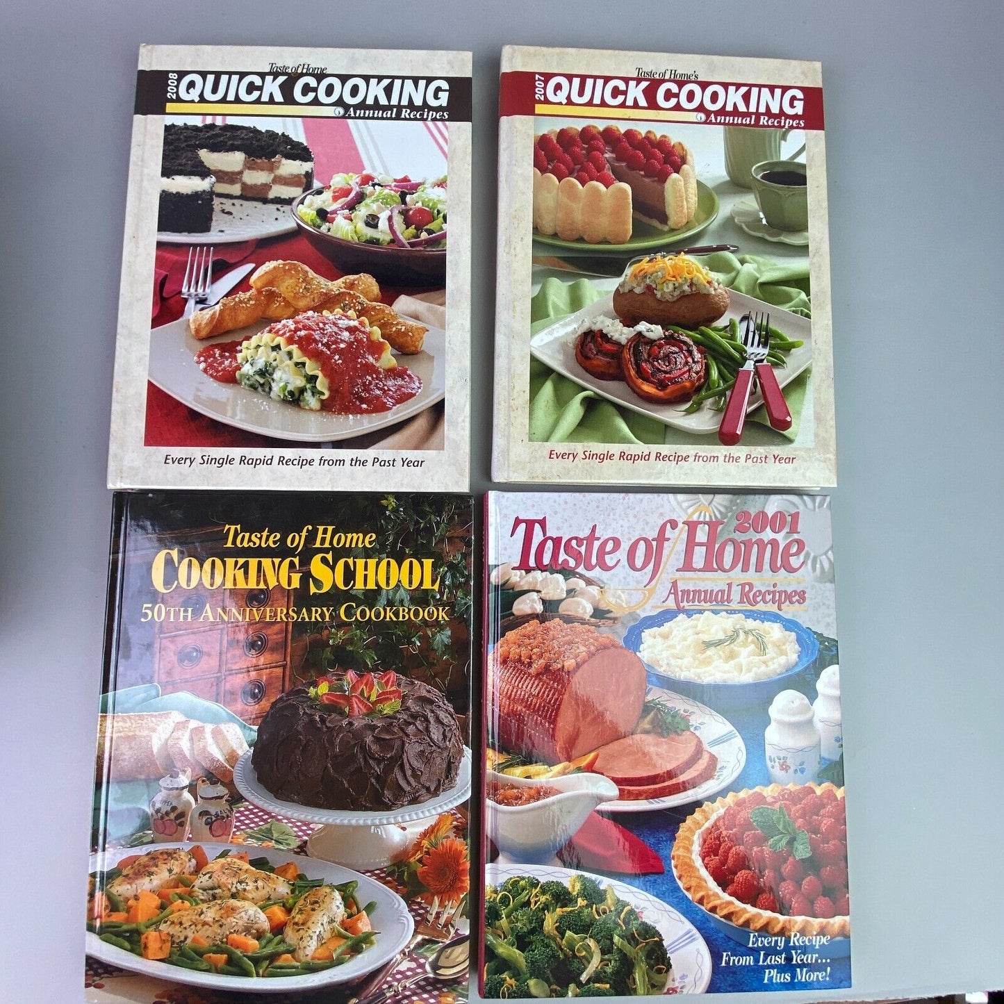 Set of 12 Early 2000s - A Taste of Home Cookbooks, Quick Cooking,Best of Country