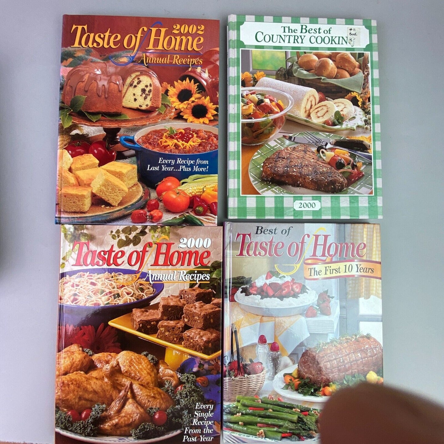 Set of 12 Early 2000s - A Taste of Home Cookbooks, Quick Cooking,Best of Country