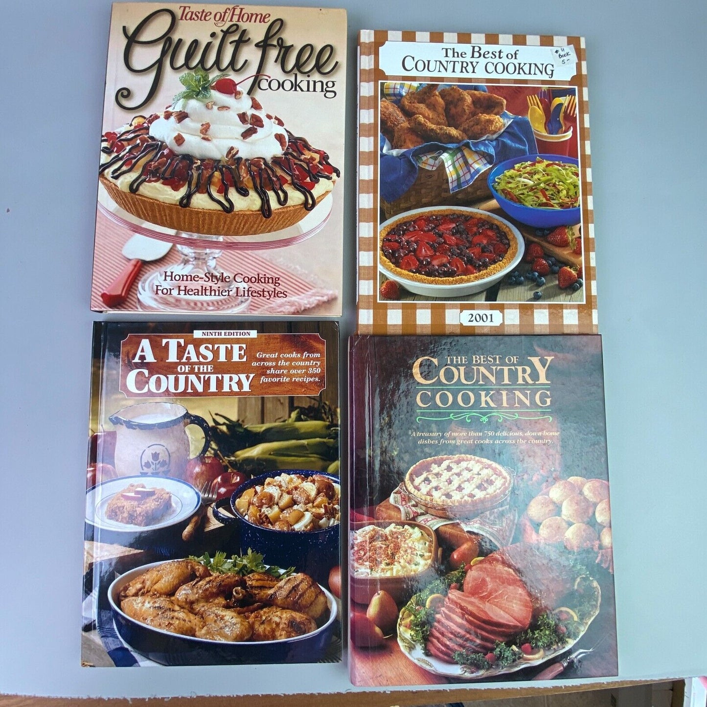 Set of 12 Early 2000s - A Taste of Home Cookbooks, Quick Cooking,Best of Country