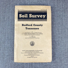 Bedford County Tennessee  Soil Survey Series 1938, No. 12