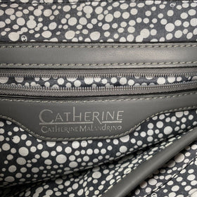 Catherine Malandrino Satchel Purse Faux Leather Handbag Gray
