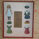 Fair Margaret Paper Dolls Framed 27"x 22.5"