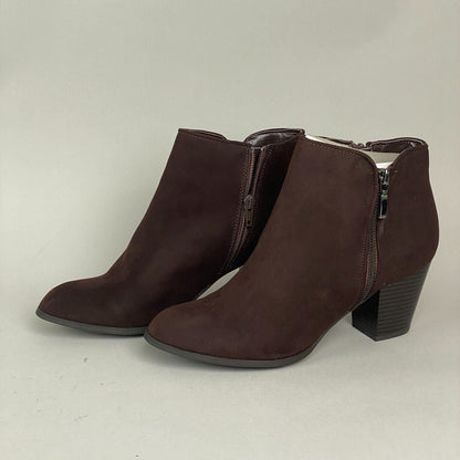 Style & Co Ankle Booties Size 10M Womens Dark Brown