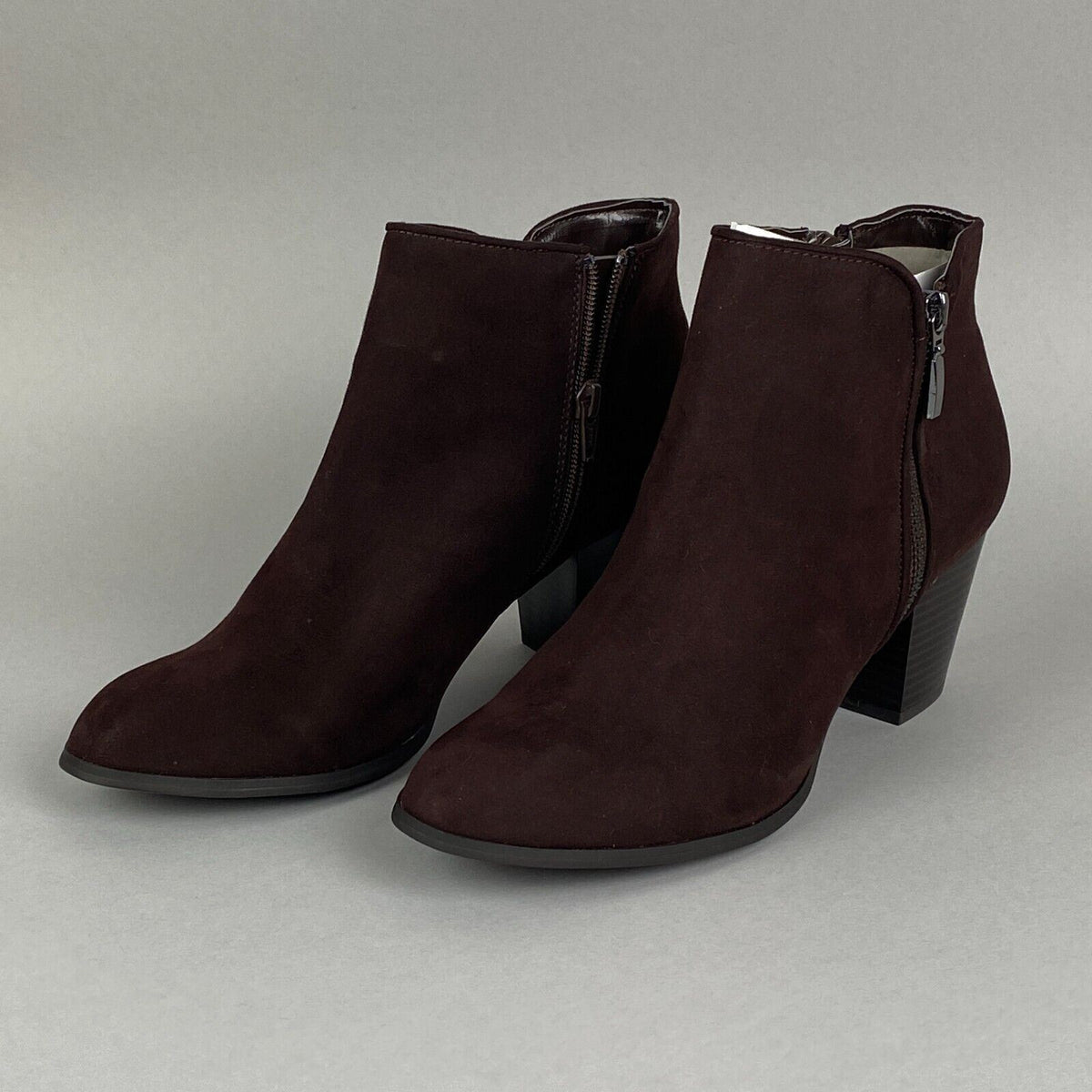 Style & Co Ankle Booties Size 10M Womens Dark Brown