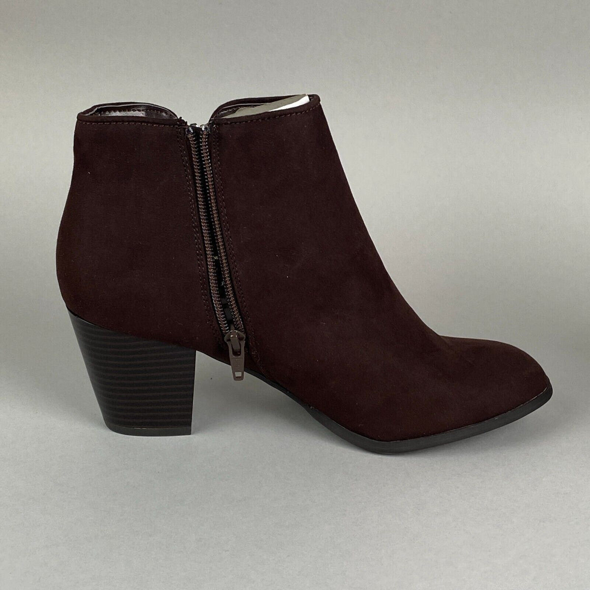 Style & Co Ankle Booties Size 10M Womens Dark Brown