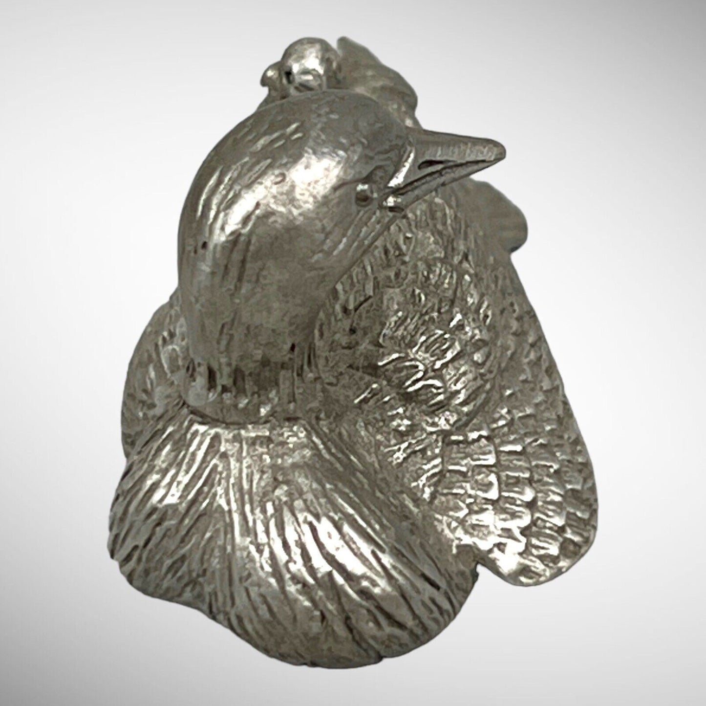 Duck and Baby Pewter Figurine - Sparta Pewter Canada - Miniature 2"