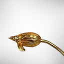 Miniature Mouse Pin with Long Tail - Mouse Measures 1", with Tail Measures 2"