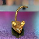 Miniature Mouse Pin with Long Tail - Mouse Measures 1", with Tail Measures 2"