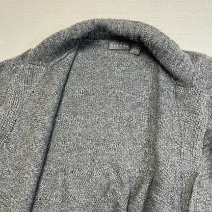 Relativity 100% Lambswool, Grey Cardigan Sweater, Size Medium